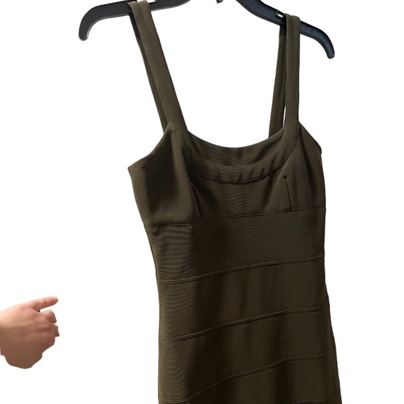 Walter Baker Olive Green Bandage Bodycon Dress - Perfect for a Night Out size XS - Picture 6 of 14